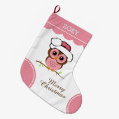 Rosa Weihnachtsschale Großer Weihnachtsstrumpf (Vorderansicht (hängend))