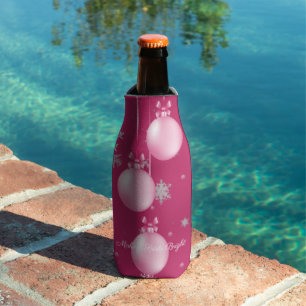 Rosa Weihnachtsschmuck Flasche Cooler Flaschenkühler