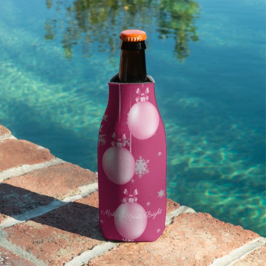 Rosa Weihnachtsschmuck Flasche Cooler Flaschenkühler (In Situ Pool)