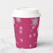 Rosa Weihnachtsschmuck Papier Cup Pappbecher (Links)