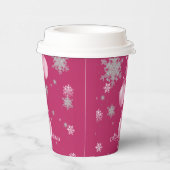 Rosa Weihnachtsschmuck Papier Cup Pappbecher (Rechts)