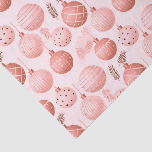 Rosa Weihnachtsschmuck Pine Blätter Weihnachten Seidenpapier (Ausschnitt)