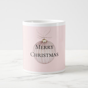 Rosa Weihnachtsschmuck Tasse