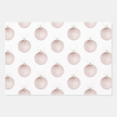 Rosa Weihnachtsschmuck Tasse Geschenkpapier Set (Vorderseite 3)