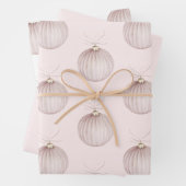 Rosa Weihnachtsschmuck Tasse Geschenkpapier Set (Beispiel)