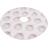 Rosa Weihnachtsschmuck Tasse Polyester Weihnachtsbaumdecke (Schrägansicht)