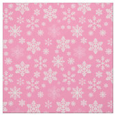 Rosa Weihnachtsschneeflocken eisig Stoff (Muster)