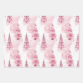 Rosa Weihnachtsverpackung für Geschenke Geschenkpapier Set (Vorderseite 3)