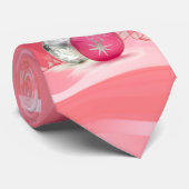 ROSA WEIHNACHTSverzierungs-KRAWATTE durch SHARON Krawatte (Gerollt)