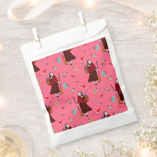 Rosa Weihnachtsweih, gefällig Geschenktütchen (Ausgeschnitten)