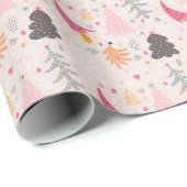 Rosa Weihnachtswrapper Geschenkpapier (Rolleneckpunkt)