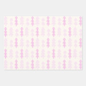 Rosa Weihnachtswrapper Geschenkpapier Set (Vorderseite)