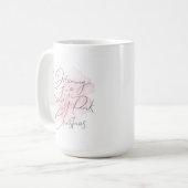 Rosa Weihnachtszeit-Tasse Kaffeetasse (Vorderseite Links)