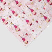 Rosa Wein und Herz (Design 12 Pink Serie) Seidenpapier (Ausschnitt)