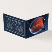 Rosa Weinglas, Bar/Weinkeller, im Detail Visitenkarten (Vorderseite)