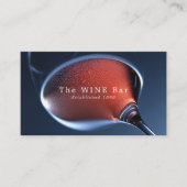 Rosa Weinglas, Bar/Weinkeller Visitenkarte (Vorderseite)