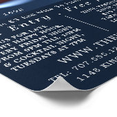 Rosa Weinglas, Weinwerbung/Bar Poster (Ecke)