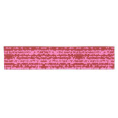 Rosa Weinrot Unregelmäßiges abstraktes Design Kurzer Tischläufer (Horizontal)