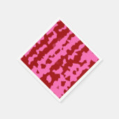 Rosa Weinrot Unregelmäßiges abstraktes Design  Serviette (Ecke)