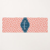 Rosa, weiß gepunktetes Muster, Monografie Yogamatte (Vorderseite (Horizontal))