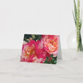 Rosa weiß gestrichene Rose Foto Farbnotiz Karte