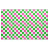 Rosa Weiß Grün Kariertes Design  Stoff (Fat Quarter (45,7 x 55,9 cm))