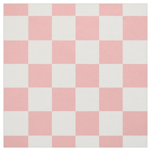 Rosa-weiß kariertes Gingham-Muster Stoff (Muster)