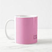 Rosa Weiß Rosa Rosen Floral Kaffeetasse (Links)