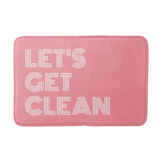 Rosa Weiß, sauber werden Badematte (Vorderseite)