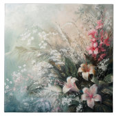 Rosa, weiß, tropisch fliese (Vorderseite)