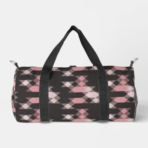 rosa weiß und grau geometrisch duffle bag