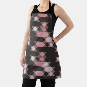 rosa weiß und grau geometrisch schürze