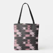rosa weiß und grau geometrisch tasche (Rückseite)