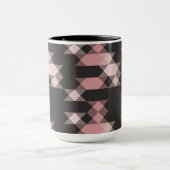 rosa weiß und grau geometrisch tasse (Zentrum)