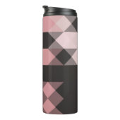 rosa weiß und grau geometrisch thermosbecher (Nach rechts gedreht)