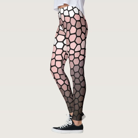 Rosa, Weiß und Grau Leggings (Links)