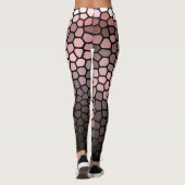 Rosa, Weiß und Grau Leggings (Rückseite)