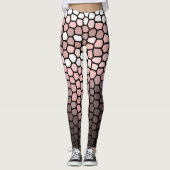 Rosa, Weiß und Grau Leggings (Vorderseite)