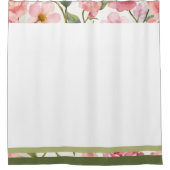 Rosa Weiß und Grün Duschvorhang (Vorderseite)