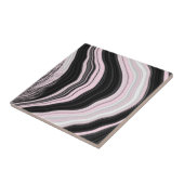 Rosa, weiß und schwarz-agate Marmoreffektfliesen Fliese (Seite)