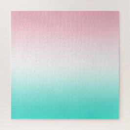 Rosa Weiß und türkisfarbene Farbe Puzzle