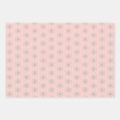 Rosa | weiß | Weihnachten Geschenkpapier Set (Vorderseite 3)