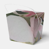 Rosa weiße Blume Abnehmen Geschenkschachtel (Rückseite)