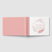 Rosa-weiße Blume Gästebuch (Voll)