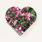 Rosa Weiße Blume Notizblock (Vorderseite)