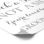 Rosa weiße Blume Wählen Sie einen Platz, kein Seit Poster (Ecke)