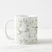 Rosa Weiße Blüte Kaffeetasse (Links)