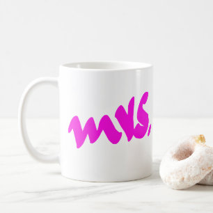 Rosa Weiße Bunte Mrs. Geschenke Für Sie Kaffeetasse