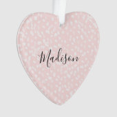 Rosa weiße Flecken Ornament (Vorderseite)