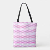 Rosa-weiße Gingham-Bogen Tasche (Rückseite)